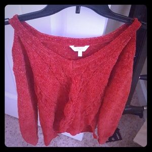 Open shoulder candies top